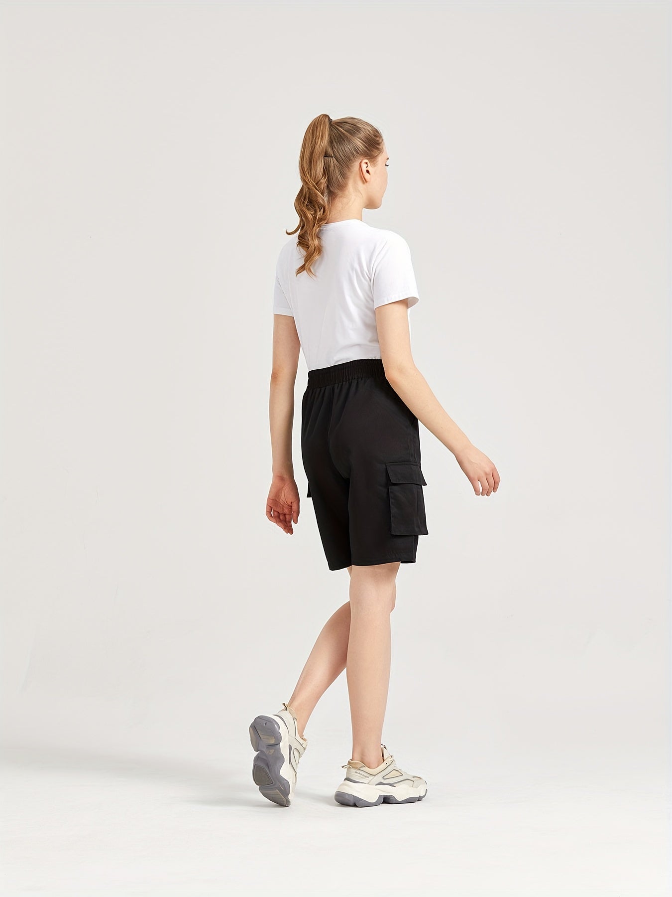 Zwart Cargo Stijl Short - Sophia