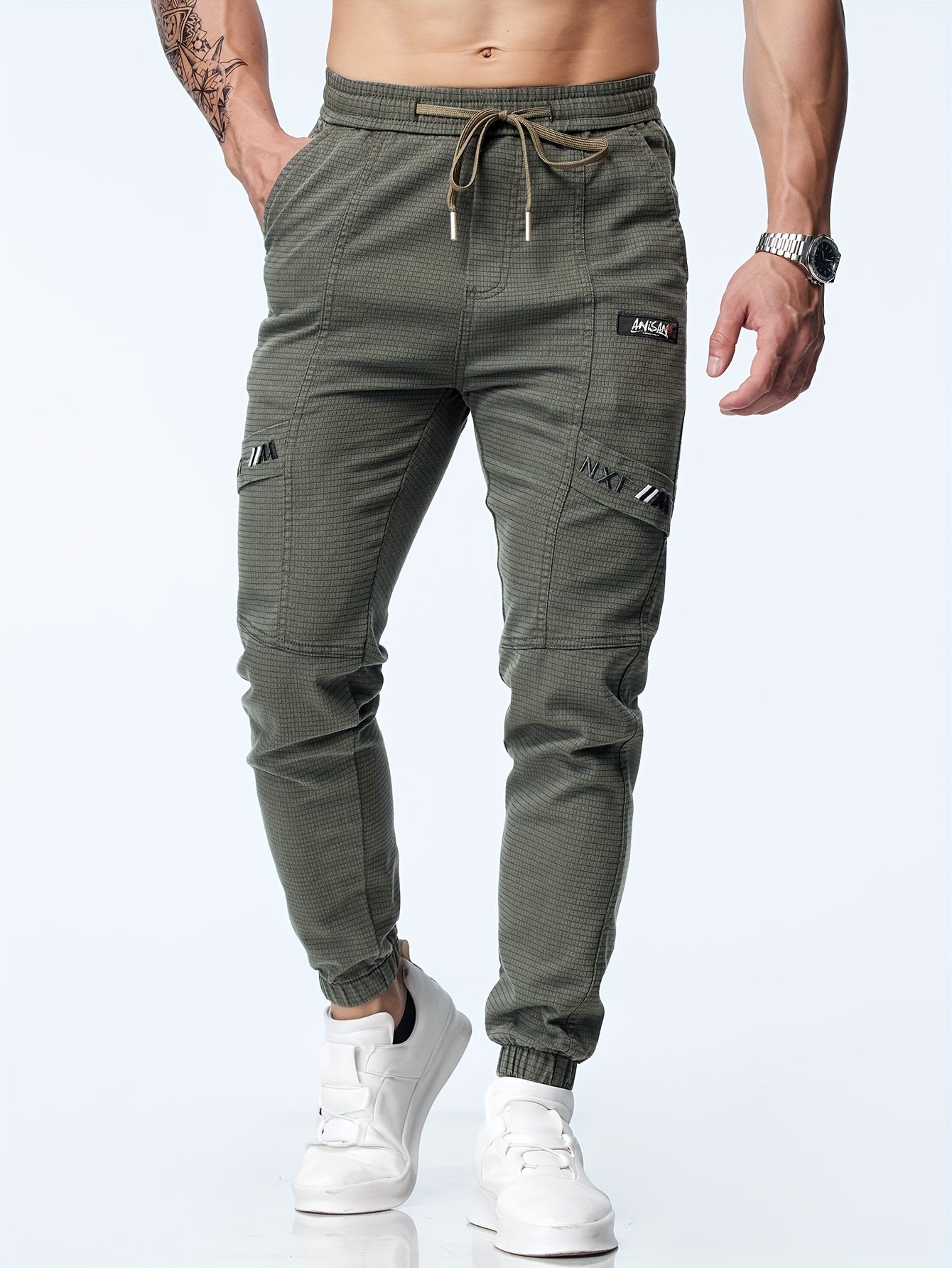 Groene Tapered Joggers - Max