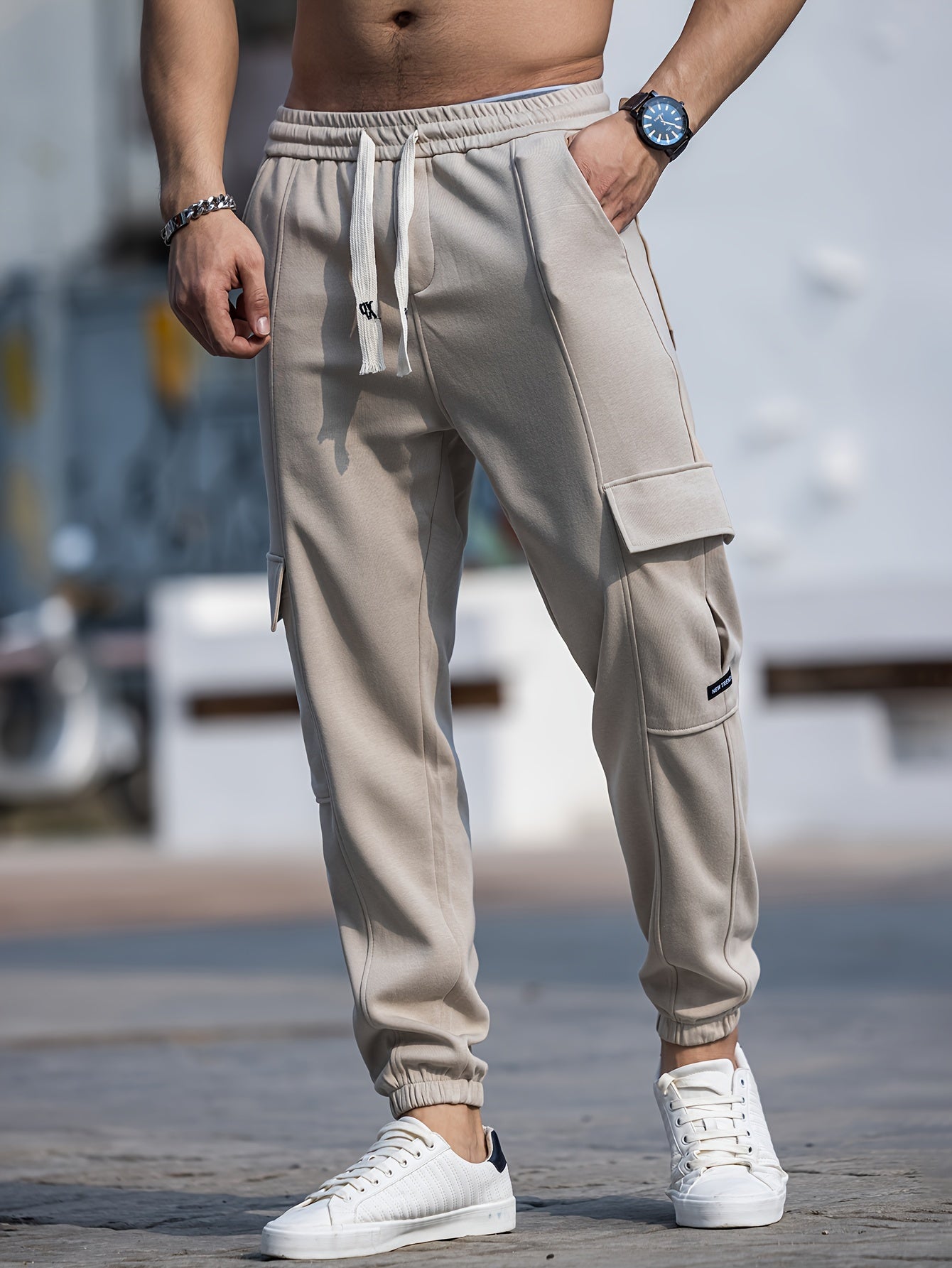 Khaki Outdoor Broek - Bram