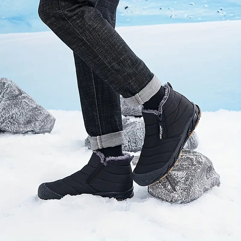 Zermatt Bliss: Waterdichte Winter Damesschoenen met Fleece Comfort