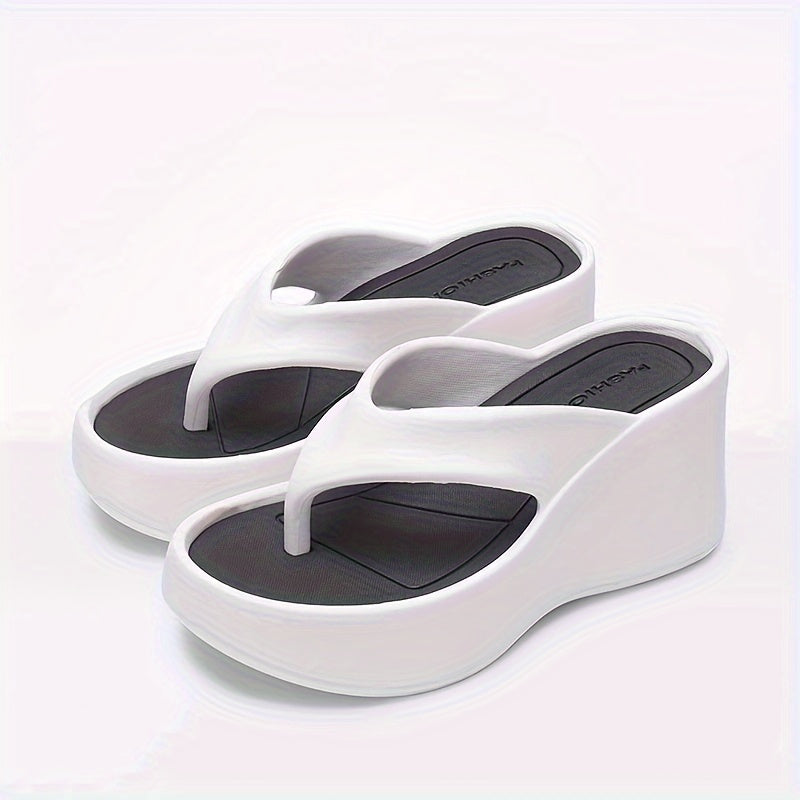 Witte Orthopedische Platform Sandalen - Elena