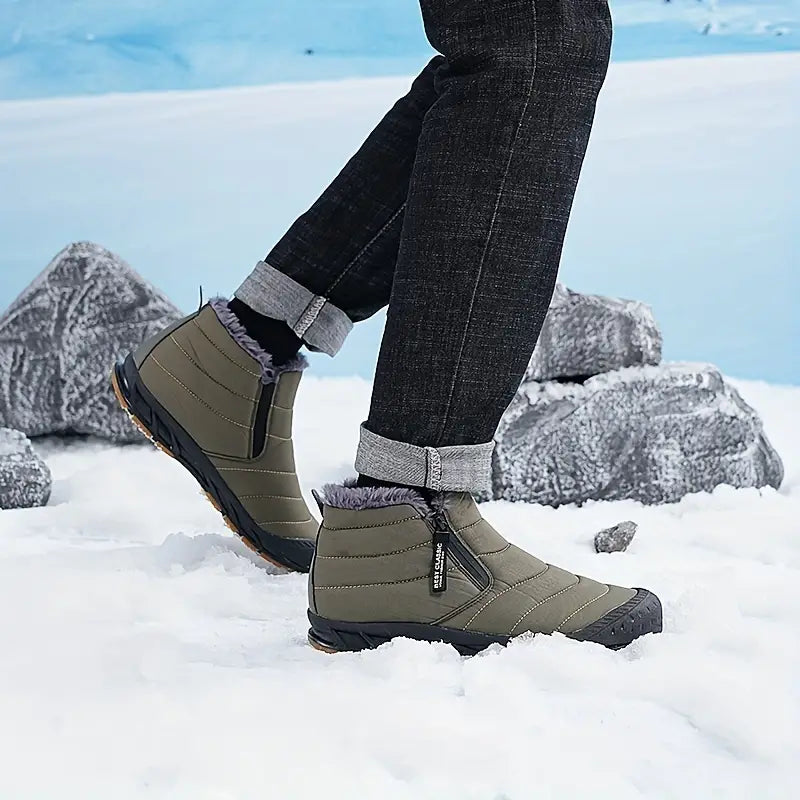 Zermatt Bliss: Waterdichte Winter Damesschoenen met Fleece Comfort