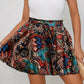 Blauwe High-Waist Print Shorts - Sophie