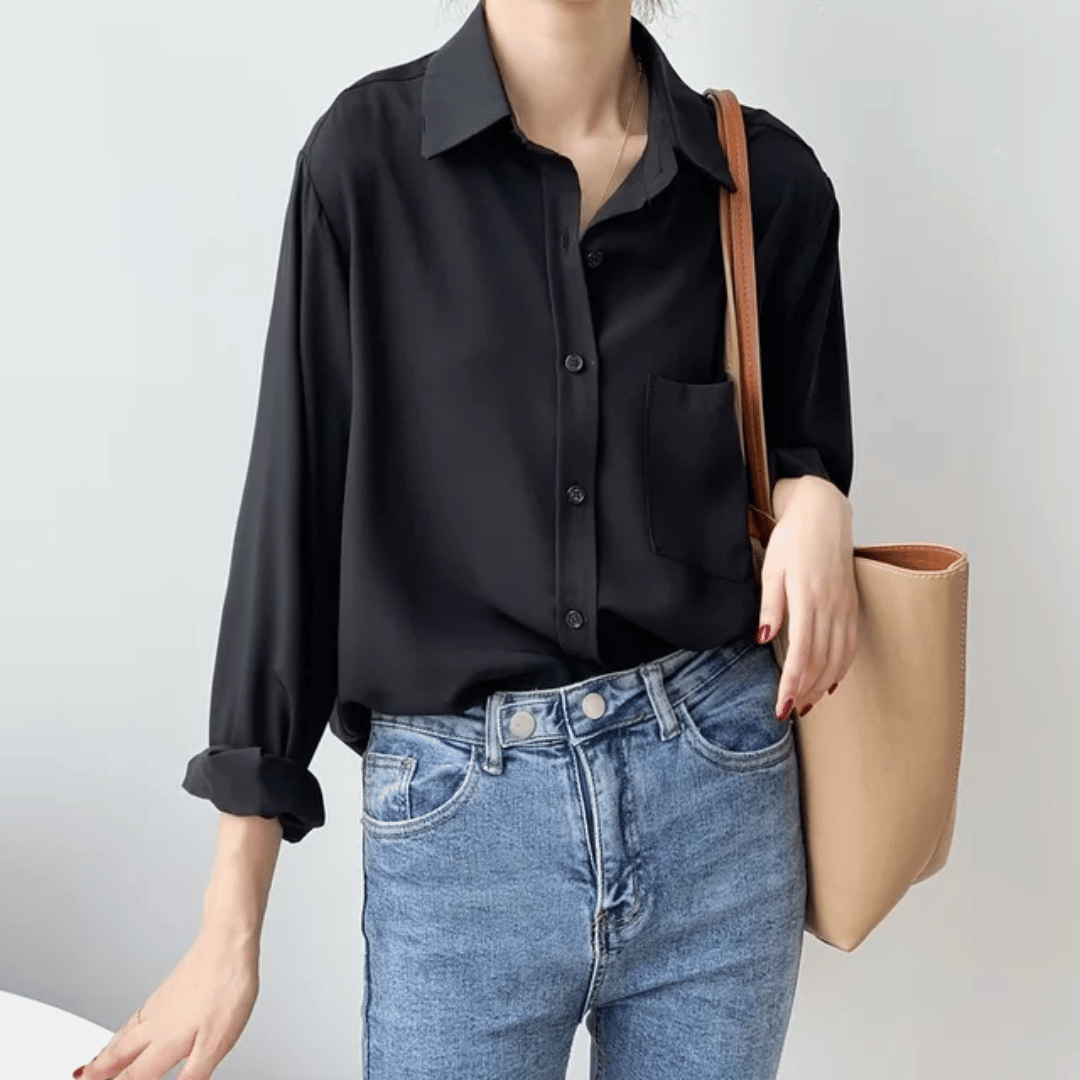 Luxe Satijnen Blouse: Elegantie & Professionaliteit