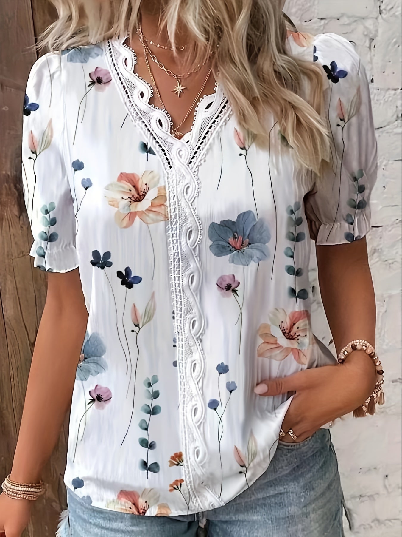 Lichtgroene Boho Blouse - Ella