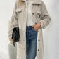 Gezellige Katoenmix Casual Jas - Dik Fleece met Klassieke Shearling Revers