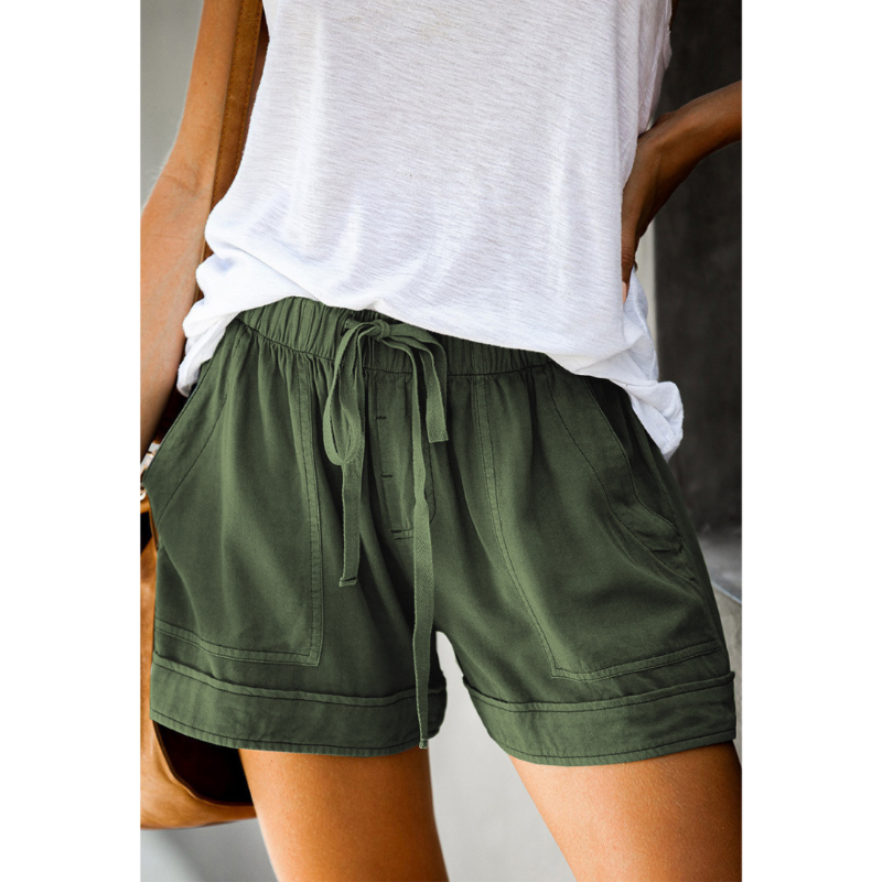 Stijlvolle Hoge Taille Strappy Zomer Shorts