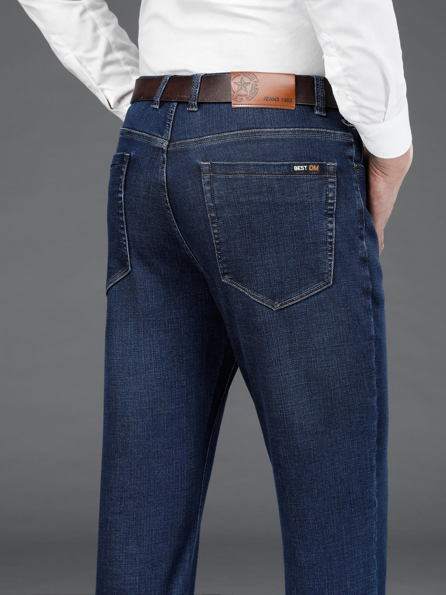 Donkerblauwe Business Jeans - Alex