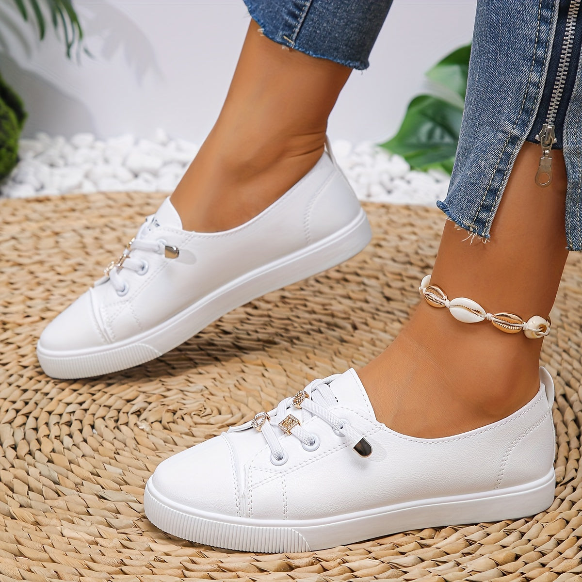 Witte Orthopedische Sneakers - Mila