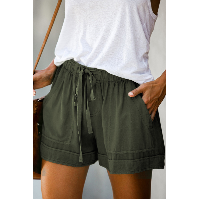 Stijlvolle Hoge Taille Strappy Zomer Shorts