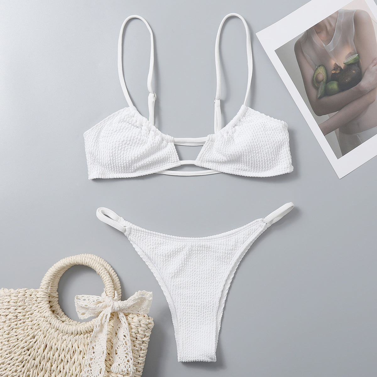 Isla - Verstelbare Witte Bikini voor een Verleidelijke Look