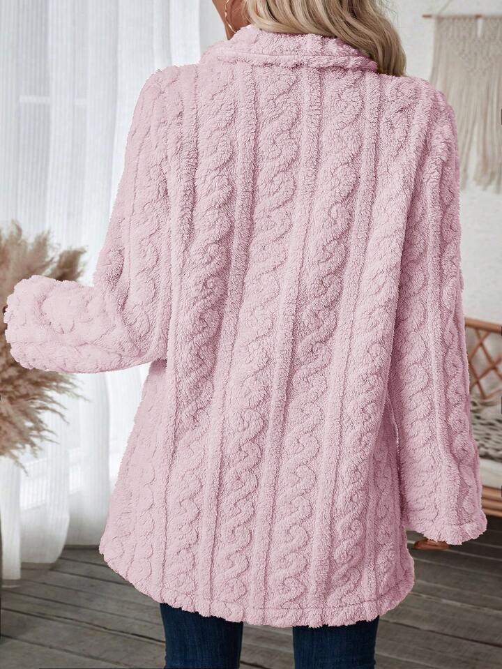 Thérèse Elegance: Luxe Fleece Winterjas