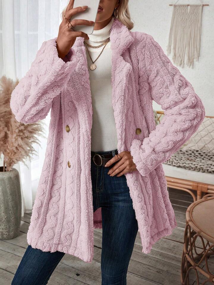 Thérèse Elegance: Luxe Fleece Winterjas