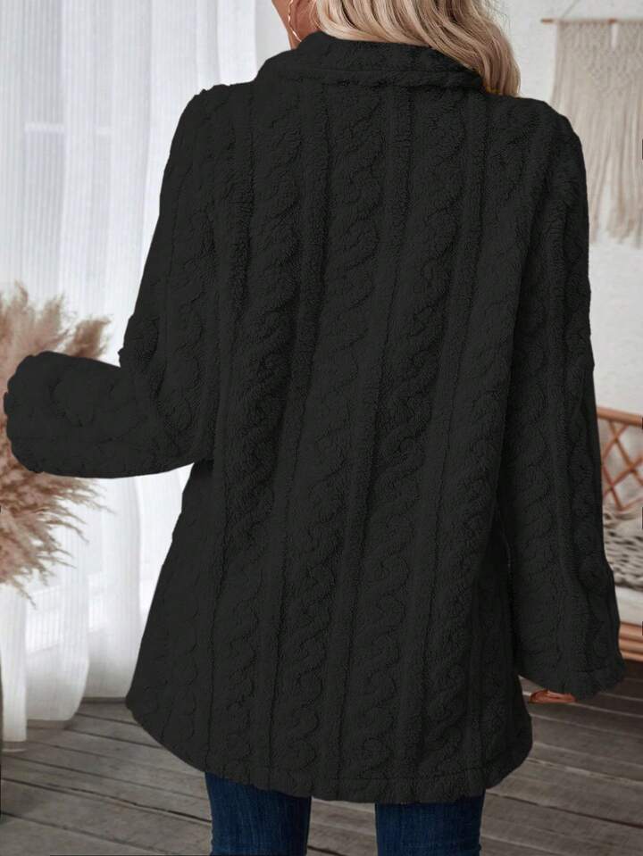 Thérèse Elegance: Luxe Fleece Winterjas