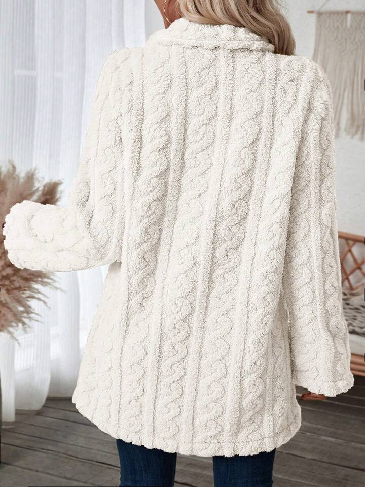 Thérèse Elegance: Luxe Fleece Winterjas