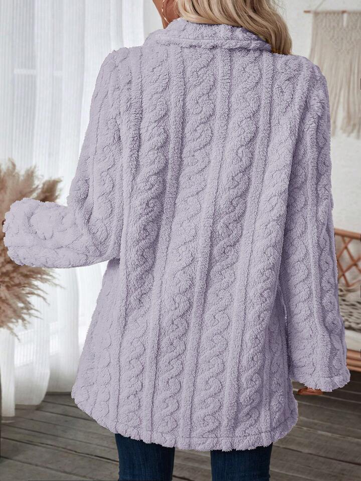 Thérèse Elegance: Luxe Fleece Winterjas