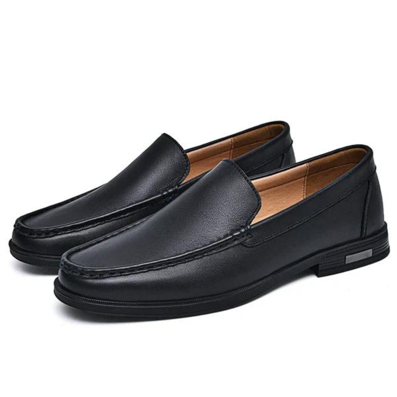 Blauwe Orthopedische Leren Loafers - Felix