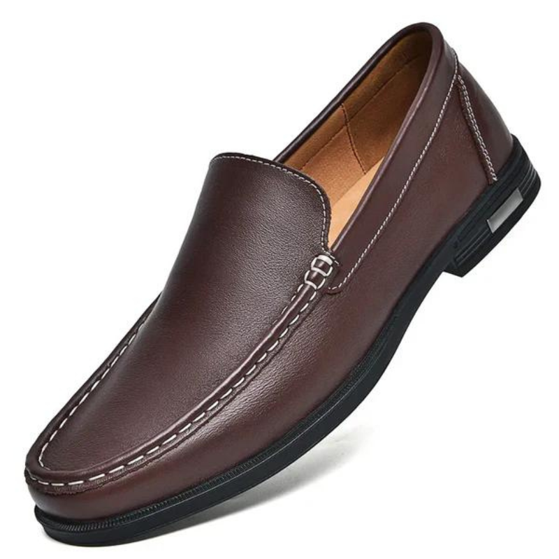 Blauwe Orthopedische Leren Loafers - Felix