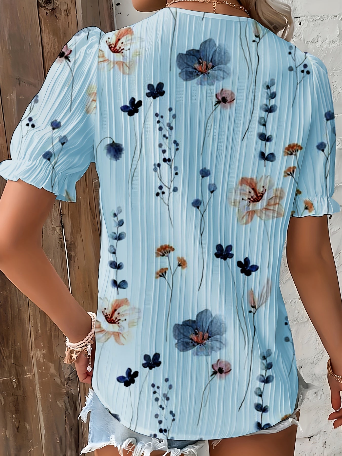 Lichtgroene Boho Blouse - Ella