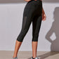 Roze High Waist Mesh Capri Leggings - Sofia