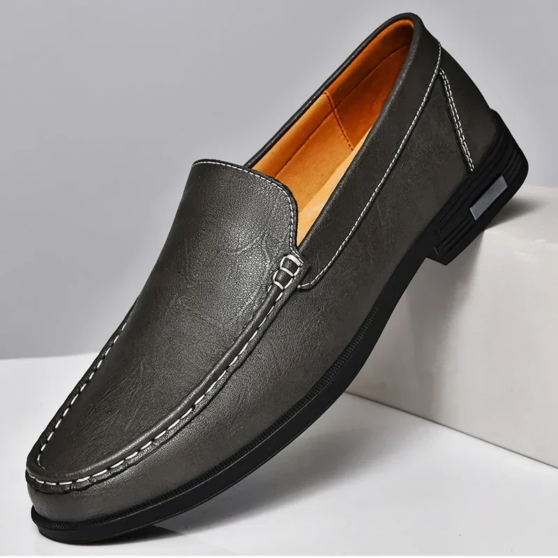 Blauwe Orthopedische Leren Loafers - Felix