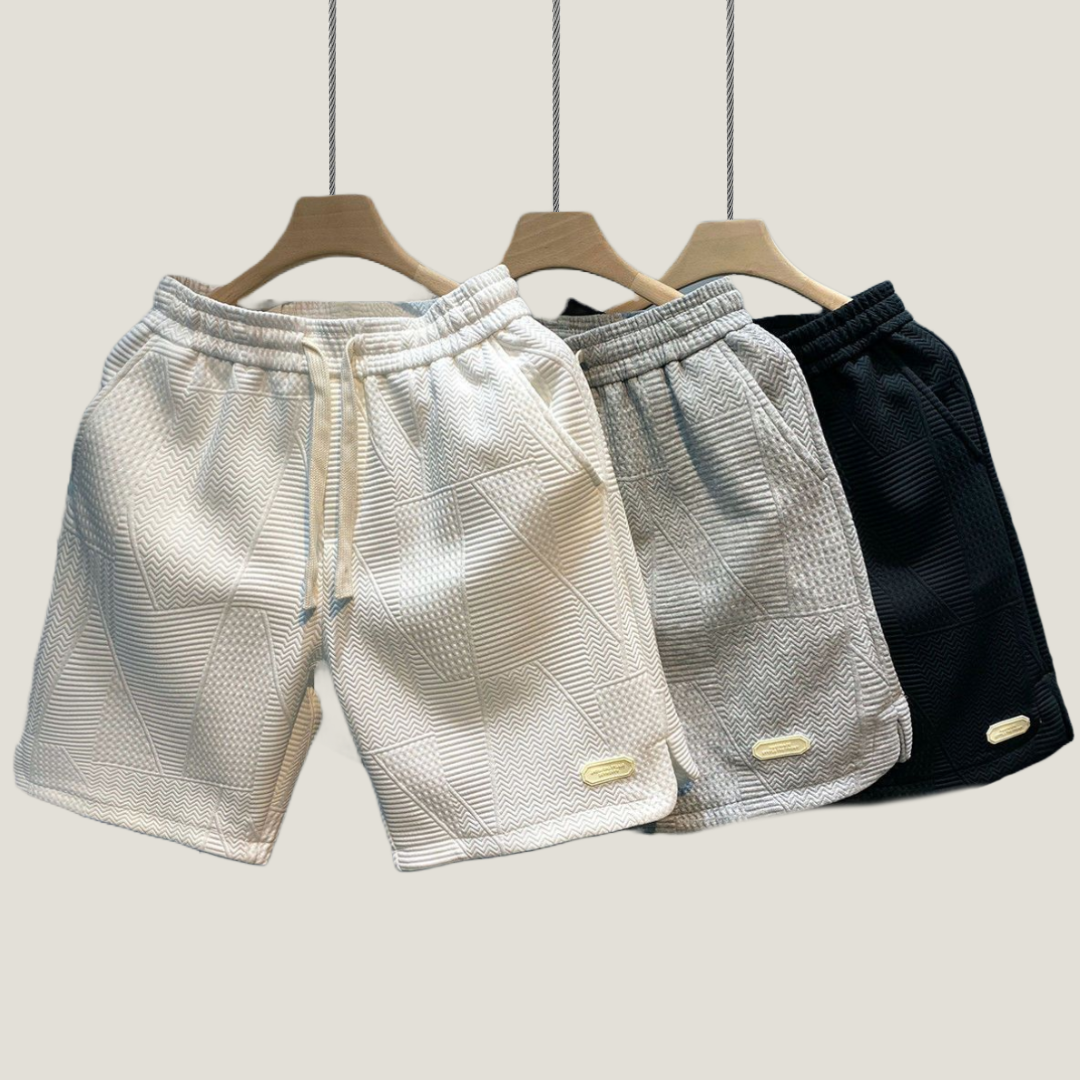 Victor - Zwarte Elegante Flex Shorts voor Heren