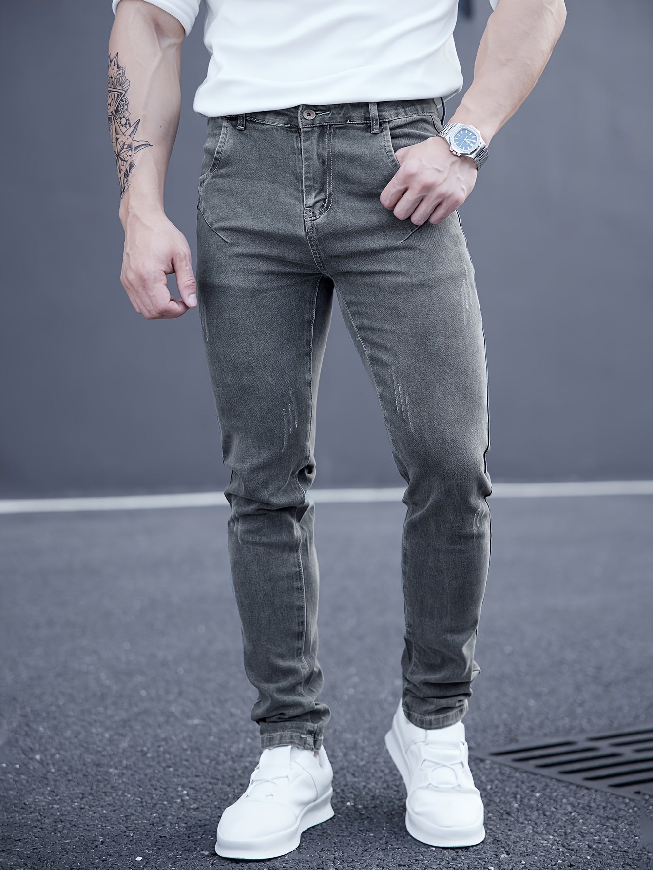 Skinny Jeans Grijs - Nick