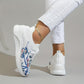 Witte Bloemen Sneakers - Sharyn