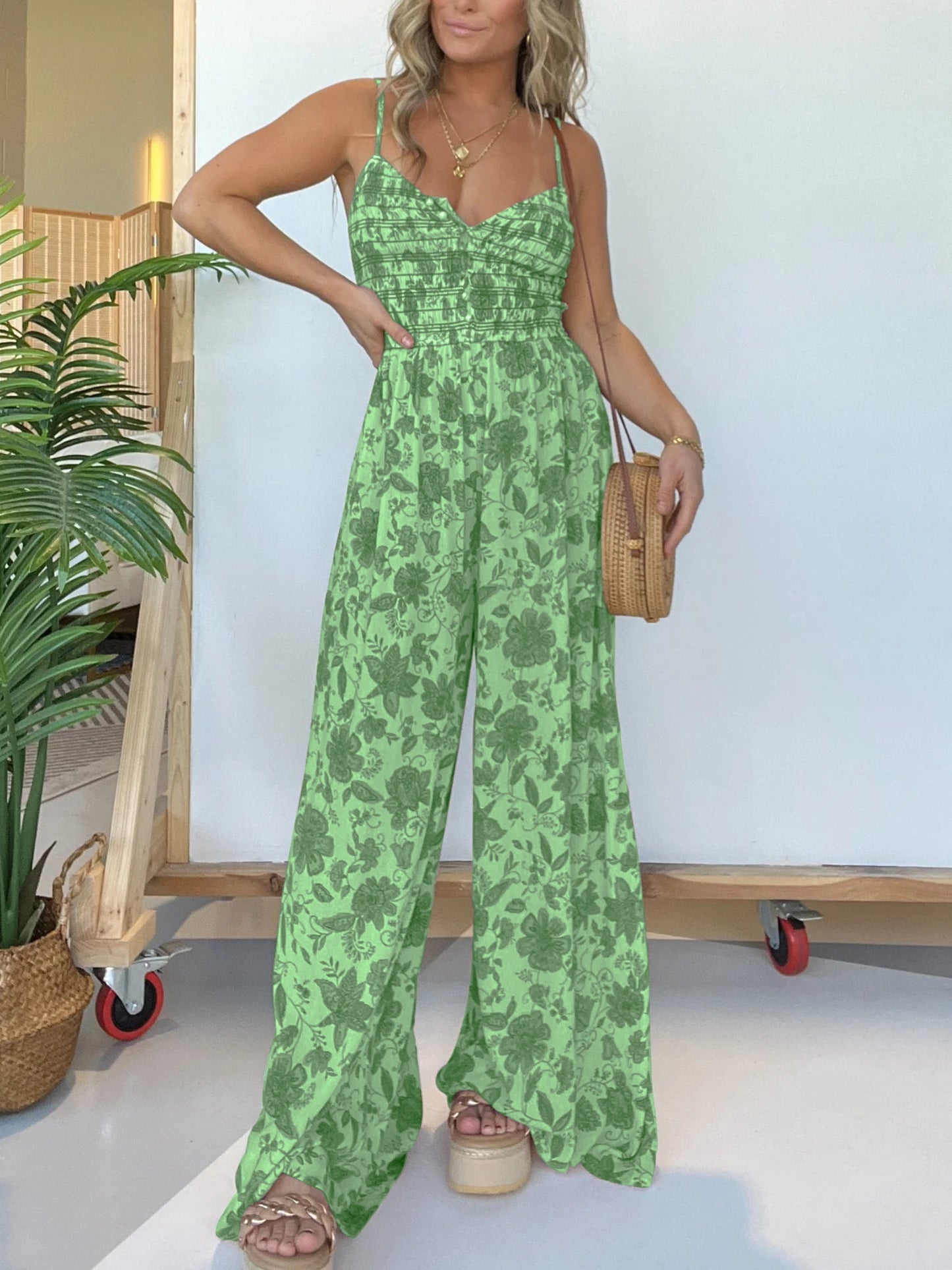 Witte Bloemen Jumpsuit - Mila