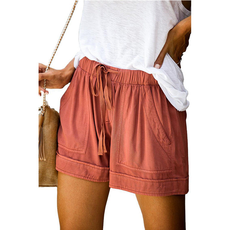 Stijlvolle Hoge Taille Strappy Zomer Shorts