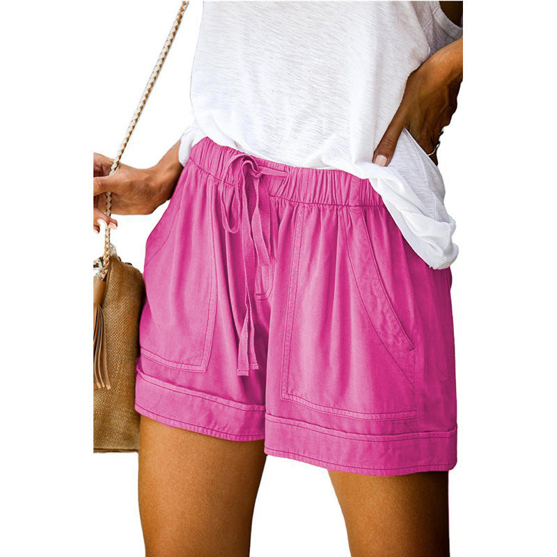 Stijlvolle Hoge Taille Strappy Zomer Shorts