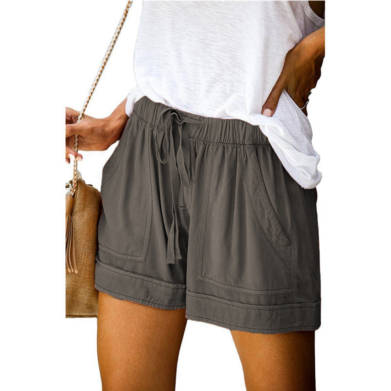 Stijlvolle Hoge Taille Strappy Zomer Shorts