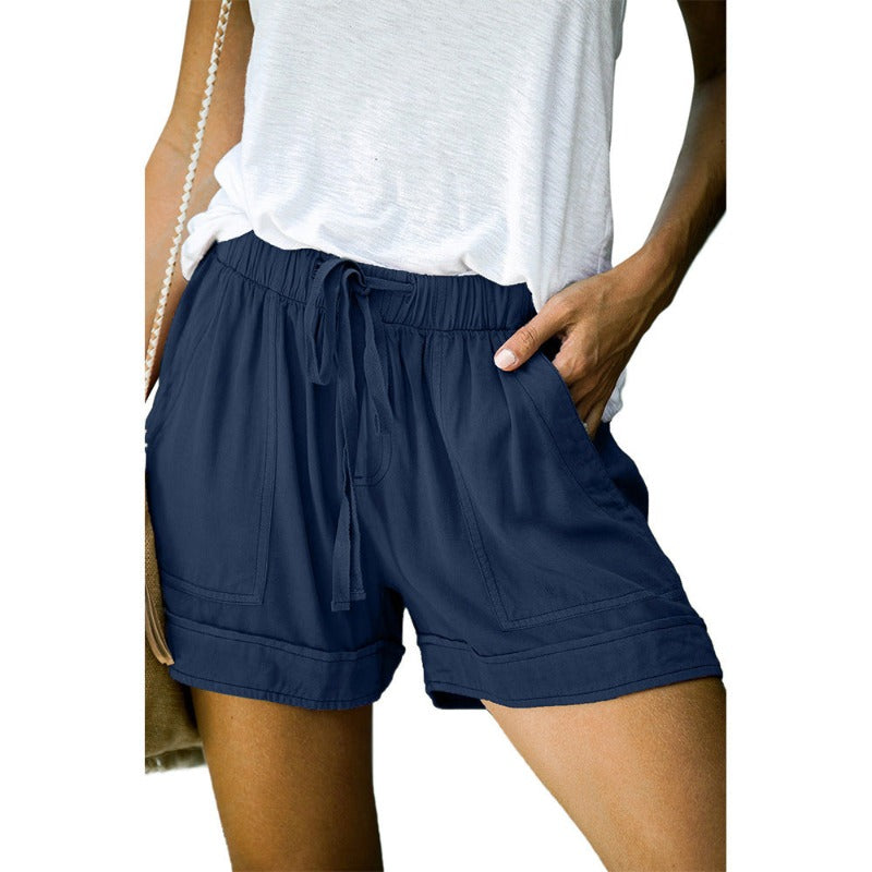 Stijlvolle Hoge Taille Strappy Zomer Shorts