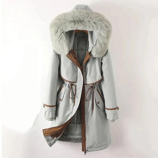 Luxe Featherlight Parka: Ultieme Elegantie & Warmte