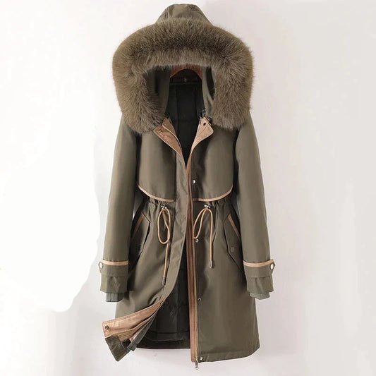 Luxe Featherlight Parka: Ultieme Elegantie & Warmte