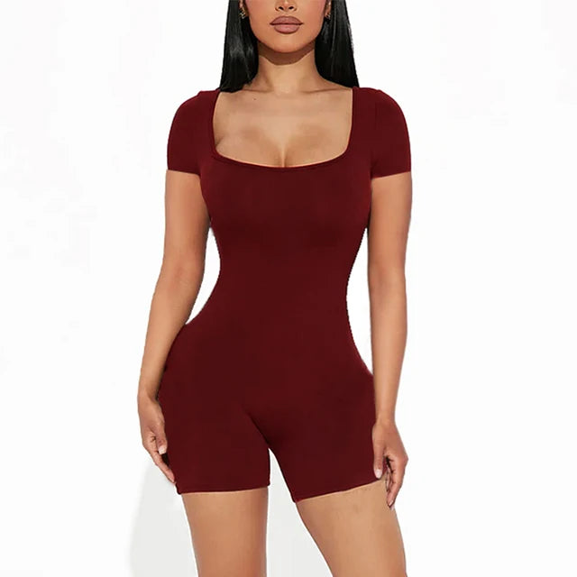 Hollye - Stijlvolle Koffiebruine Bodycon Jumpsuit