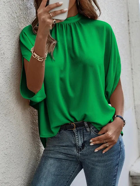 Groene Batwing Blouse - Kristal