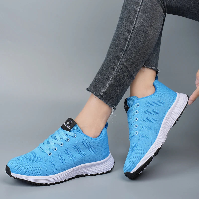 Orthopedische Dames Sneakers Luchtig Hemelsblauw - Eleanora