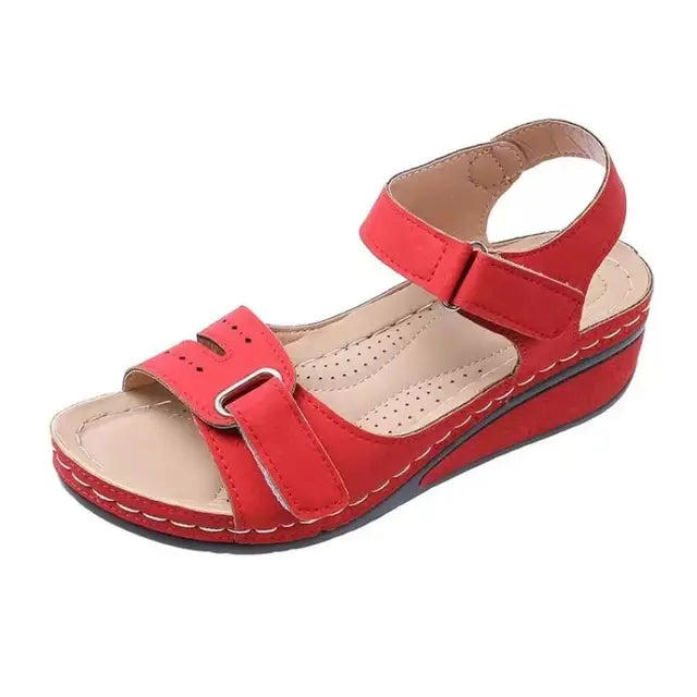 Zwarte Zachte Instap Sandalen - Sophia