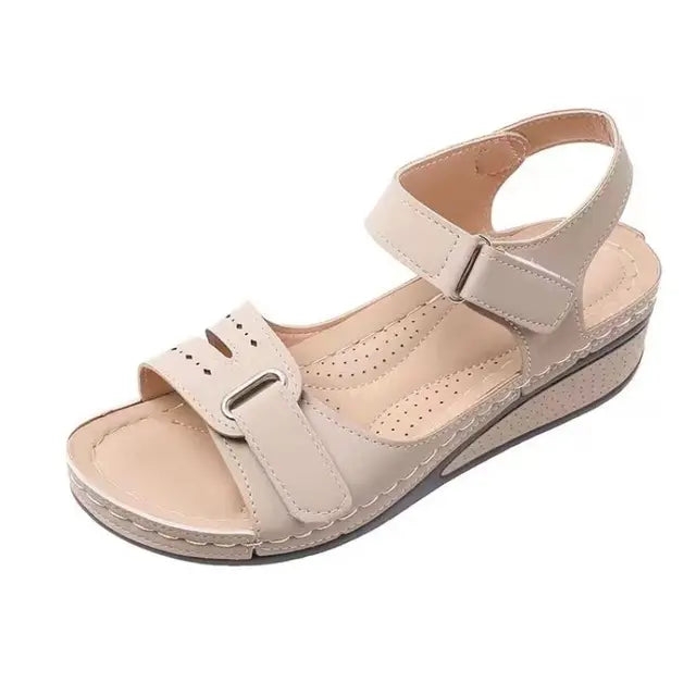 Zwarte Zachte Instap Sandalen - Sophia