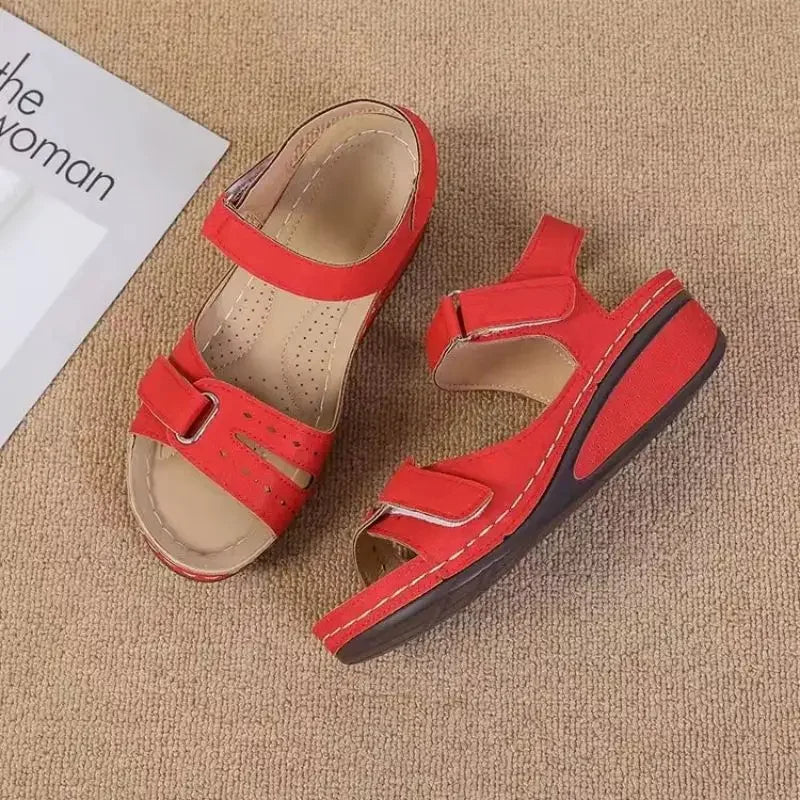 Zwarte Zachte Instap Sandalen - Sophia