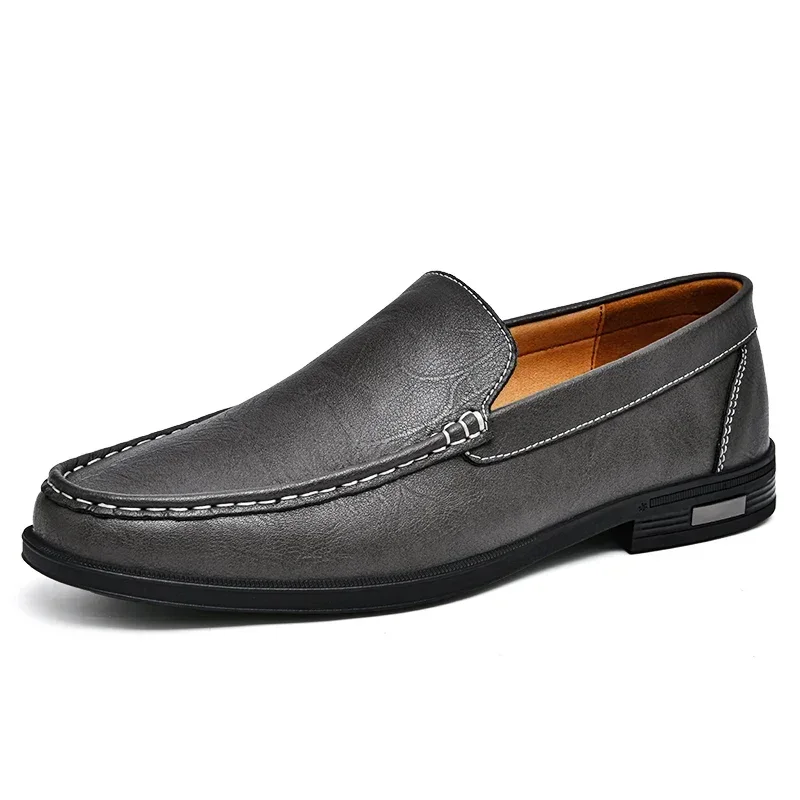 Blauwe Orthopedische Leren Loafers - Felix