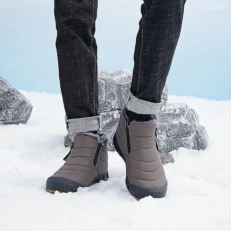 Zermatt Bliss: Waterdichte Winter Damesschoenen met Fleece Comfort