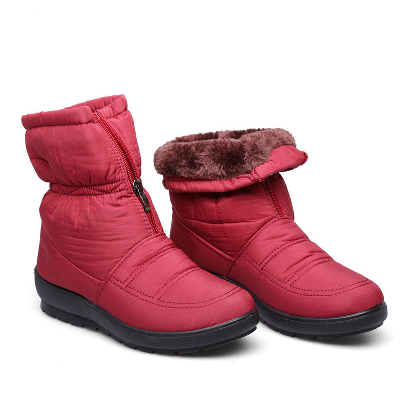 CozyGuardian Dames Waterdichte Sneeuw Enkellaarzen - Warm, Antislip & Duurzaam voor Winteravonturen