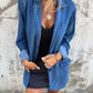 Trendy Denim Casual Suit Jacket