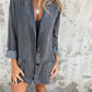 Trendy Denim Casual Suit Jacket