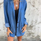 Trendy Denim Casual Suit Jacket