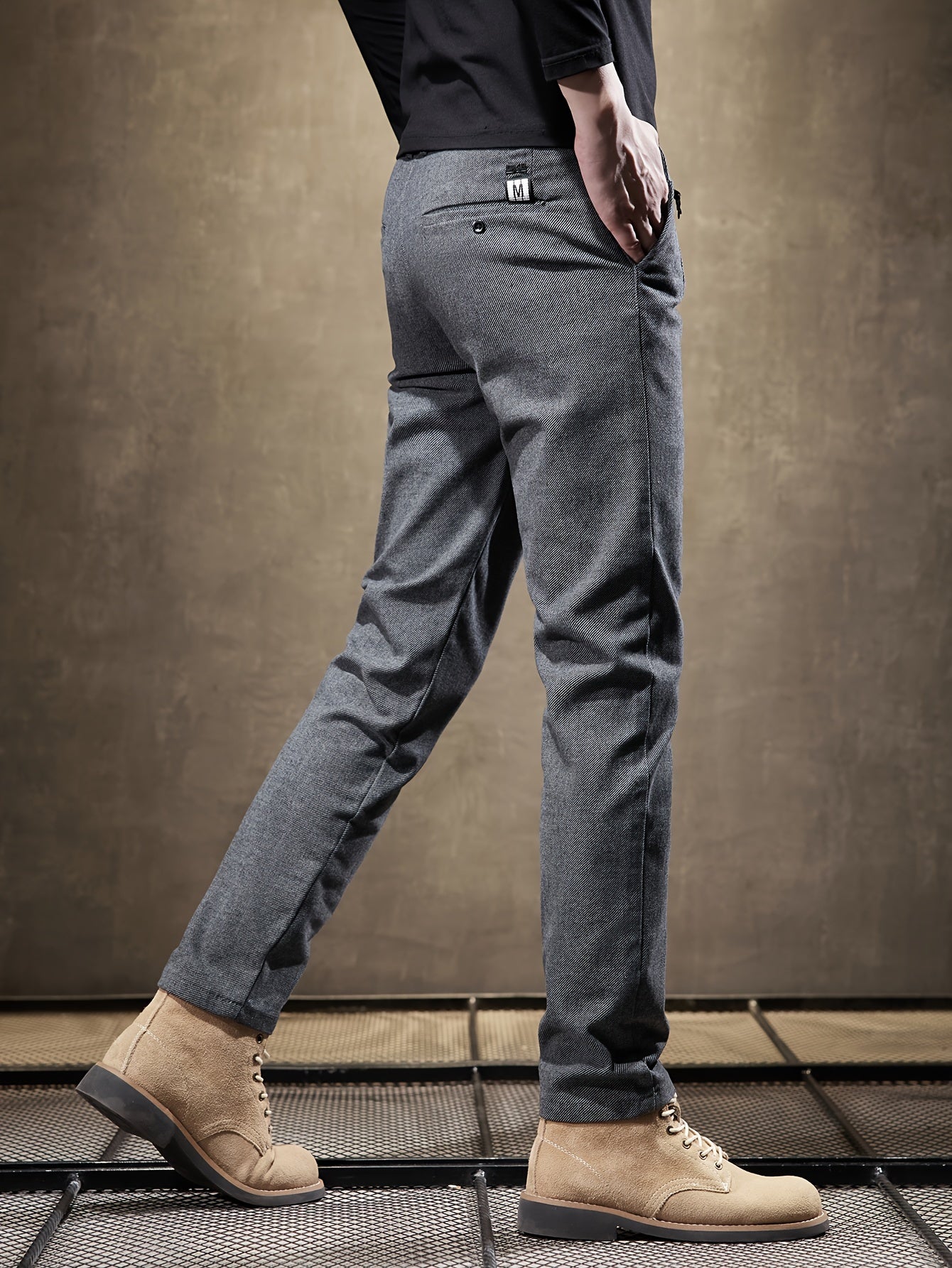 Grijze Slim Fit Broek - Jasper