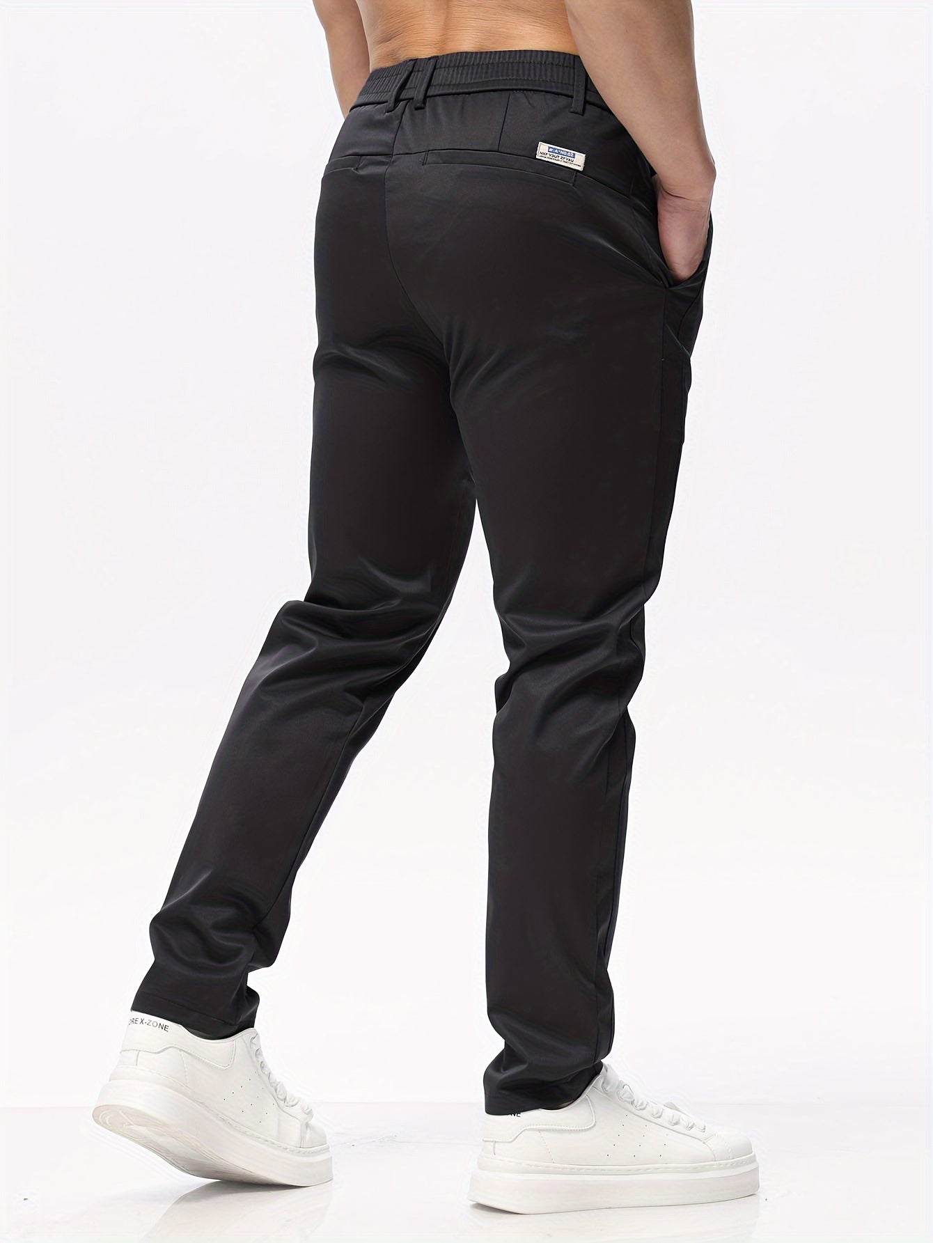 Beige Slim Fit Broek - Lars