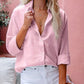 Felroze Knoopsluiting Blouse - Liv